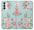 W3494 Vintage Rose Polka Dot Funda Carcasa Case y Caso Del Tirón Funda para Samsung Galaxy S23