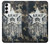 W3666 Army Camo Camouflage Funda Carcasa Case y Caso Del Tirón Funda para Samsung Galaxy S23