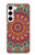 W3694 Hippie Art Pattern Funda Carcasa Case y Caso Del Tirón Funda para Samsung Galaxy S23