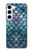 W3809 Mermaid Fish Scale Funda Carcasa Case y Caso Del Tirón Funda para Samsung Galaxy S23