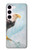 W3843 Bald Eagle On Ice Funda Carcasa Case y Caso Del Tirón Funda para Samsung Galaxy S23