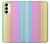W3849 Colorful Vertical Colors Funda Carcasa Case y Caso Del Tirón Funda para Samsung Galaxy S23