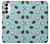 W3860 Coconut Dot Pattern Funda Carcasa Case y Caso Del Tirón Funda para Samsung Galaxy S23