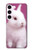 W3870 Cute Baby Bunny Funda Carcasa Case y Caso Del Tirón Funda para Samsung Galaxy S23