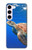 W3898 Sea Turtle Funda Carcasa Case y Caso Del Tirón Funda para Samsung Galaxy S23