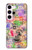 W3904 Travel Stamps Funda Carcasa Case y Caso Del Tirón Funda para Samsung Galaxy S23