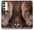 W0519 PitBull Face Funda Carcasa Case y Caso Del Tirón Funda para Samsung Galaxy S23 Plus