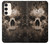 W0552 Skull Funda Carcasa Case y Caso Del Tirón Funda para Samsung Galaxy S23 Plus