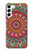 W3694 Hippie Art Pattern Funda Carcasa Case y Caso Del Tirón Funda para Samsung Galaxy S23 Plus