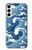 W3751 Wave Pattern Funda Carcasa Case y Caso Del Tirón Funda para Samsung Galaxy S23 Plus