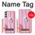 W3805 Flamingo Pink Pastel Funda Carcasa Case y Caso Del Tirón Funda para Samsung Galaxy S23 Plus