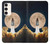 W3859 Bitcoin to the Moon Funda Carcasa Case y Caso Del Tirón Funda para Samsung Galaxy S23 Plus