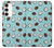 W3860 Coconut Dot Pattern Funda Carcasa Case y Caso Del Tirón Funda para Samsung Galaxy S23 Plus
