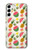 W3883 Fruit Pattern Funda Carcasa Case y Caso Del Tirón Funda para Samsung Galaxy S23 Plus