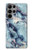 W2689 Blue Marble Texture Graphic Printed Funda Carcasa Case y Caso Del Tirón Funda para Samsung Galaxy S23 Ultra