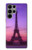 W3447 Eiffel Paris Sunset Funda Carcasa Case y Caso Del Tirón Funda para Samsung Galaxy S23 Ultra