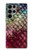 W3539 Mermaid Fish Scale Funda Carcasa Case y Caso Del Tirón Funda para Samsung Galaxy S23 Ultra