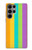 W3678 Colorful Rainbow Vertical Funda Carcasa Case y Caso Del Tirón Funda para Samsung Galaxy S23 Ultra