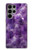 W3713 Purple Quartz Amethyst Graphic Printed Funda Carcasa Case y Caso Del Tirón Funda para Samsung Galaxy S23 Ultra