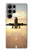 W3837 Airplane Take off Sunrise Funda Carcasa Case y Caso Del Tirón Funda para Samsung Galaxy S23 Ultra