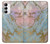 W3717 Rose Gold Blue Pastel Marble Graphic Printed Funda Carcasa Case y Caso Del Tirón Funda para Samsung Galaxy A14 5G