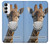 W3806 Funny Giraffe Funda Carcasa Case y Caso Del Tirón Funda para Samsung Galaxy A14 5G