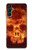 W3881 Fire Skull Funda Carcasa Case y Caso Del Tirón Funda para Samsung Galaxy A14 5G