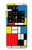 W3814 Piet Mondrian Line Art Composition Funda Carcasa Case y Caso Del Tirón Funda para Motorola Moto Razr 2022