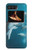 W3878 Dolphin Funda Carcasa Case y Caso Del Tirón Funda para Motorola Moto Razr 2022