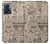 W3819 Retro Vintage Paper Funda Carcasa Case y Caso Del Tirón Funda para OnePlus Nord N300