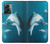 W3878 Dolphin Funda Carcasa Case y Caso Del Tirón Funda para OnePlus Nord N300