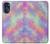 W3706 Pastel Rainbow Galaxy Pink Sky Funda Carcasa Case y Caso Del Tirón Funda para Motorola Moto G 5G (2023)