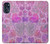 W3710 Pink Love Heart Funda Carcasa Case y Caso Del Tirón Funda para Motorola Moto G 5G (2023)