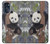 W3793 Cute Baby Panda Snow Painting Funda Carcasa Case y Caso Del Tirón Funda para Motorola Moto G 5G (2023)