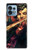 W0723 Violin Art Paint Funda Carcasa Case y Caso Del Tirón Funda para Motorola Edge+ (2023), X40, X40 Pro, Edge 40 Pro