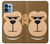 W2721 Cute Grumpy Monkey Cartoon Funda Carcasa Case y Caso Del Tirón Funda para Motorola Edge+ (2023), X40, X40 Pro, Edge 40 Pro