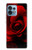 W2898 Red Rose Funda Carcasa Case y Caso Del Tirón Funda para Motorola Edge+ (2023), X40, X40 Pro, Edge 40 Pro
