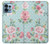 W3494 Vintage Rose Polka Dot Funda Carcasa Case y Caso Del Tirón Funda para Motorola Edge+ (2023), X40, X40 Pro, Edge 40 Pro