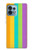 W3678 Colorful Rainbow Vertical Funda Carcasa Case y Caso Del Tirón Funda para Motorola Edge+ (2023), X40, X40 Pro, Edge 40 Pro