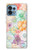 W3705 Pastel Floral Flower Funda Carcasa Case y Caso Del Tirón Funda para Motorola Edge+ (2023), X40, X40 Pro, Edge 40 Pro