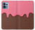 W3754 Strawberry Ice Cream Cone Funda Carcasa Case y Caso Del Tirón Funda para Motorola Edge+ (2023), X40, X40 Pro, Edge 40 Pro