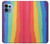 W3799 Cute Vertical Watercolor Rainbow Funda Carcasa Case y Caso Del Tirón Funda para Motorola Edge+ (2023), X40, X40 Pro, Edge 40 Pro