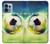 W3844 Glowing Football Soccer Ball Funda Carcasa Case y Caso Del Tirón Funda para Motorola Edge+ (2023), X40, X40 Pro, Edge 40 Pro