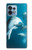 W3878 Dolphin Funda Carcasa Case y Caso Del Tirón Funda para Motorola Edge+ (2023), X40, X40 Pro, Edge 40 Pro