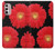 W2478 Red Daisy flower Funda Carcasa Case y Caso Del Tirón Funda para Motorola Moto G Stylus 4G (2022)