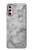 W2845 Gray Marble Texture Funda Carcasa Case y Caso Del Tirón Funda para Motorola Moto G Stylus 4G (2022)