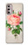 W3079 Vintage Pink Rose Funda Carcasa Case y Caso Del Tirón Funda para Motorola Moto G Stylus 4G (2022)