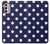 W3533 Blue Polka Dot Funda Carcasa Case y Caso Del Tirón Funda para Motorola Moto G Stylus 4G (2022)