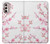 W3707 Pink Cherry Blossom Spring Flower Funda Carcasa Case y Caso Del Tirón Funda para Motorola Moto G Stylus 4G (2022)