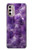 W3713 Purple Quartz Amethyst Graphic Printed Funda Carcasa Case y Caso Del Tirón Funda para Motorola Moto G Stylus 4G (2022)